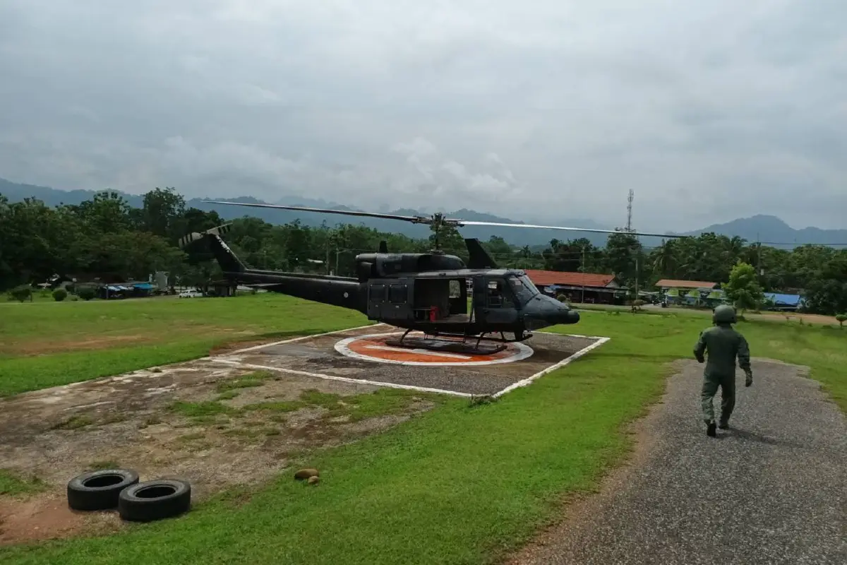 แพทย์ฉุกเฉินจัด ฮ. ลำเลียง2ผู้ป่วยกลางป่าทุ่งใหญ่ฯ