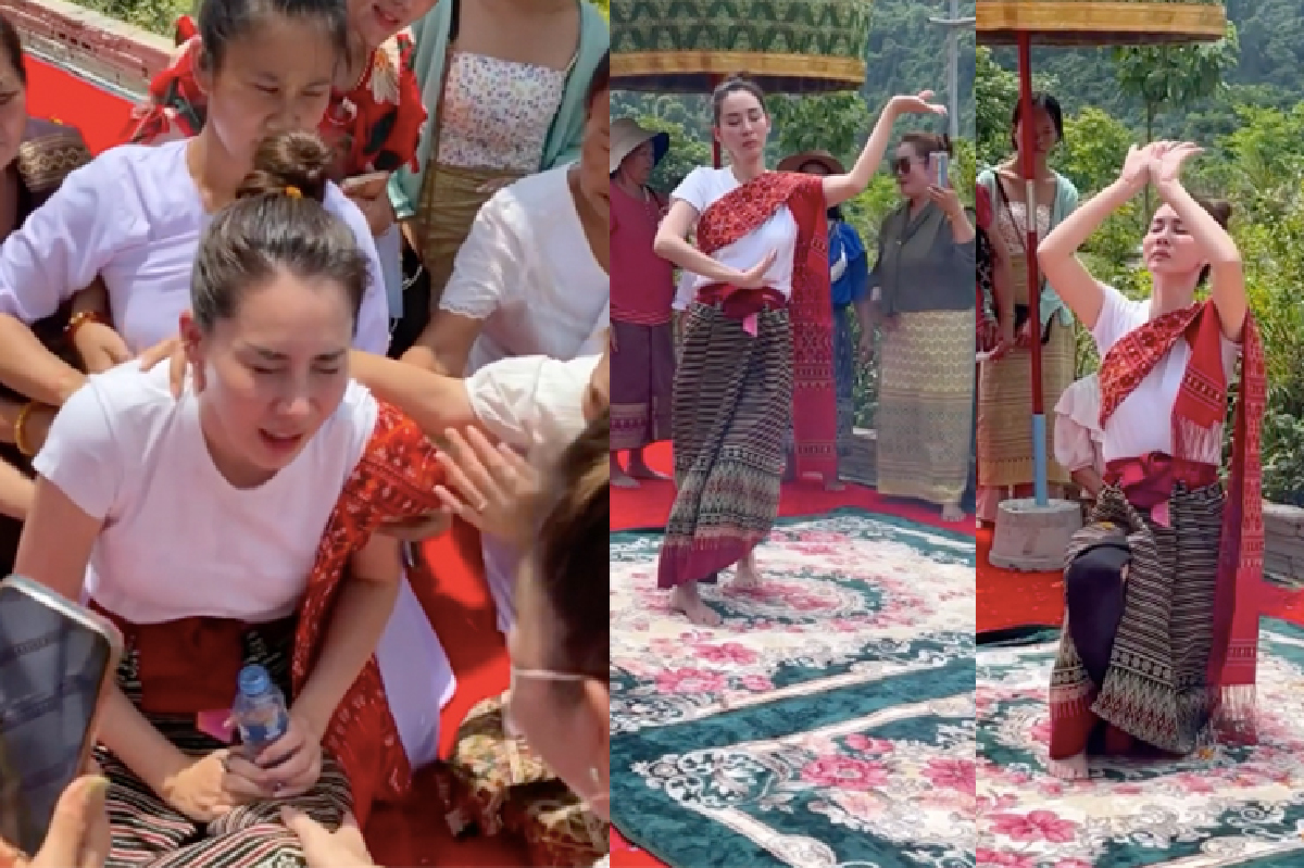 “นุ้ย สุจิรา” มีองค์ลง กลางพิธีรำบวงสรวงพญานาค ประเทศลาว “นุ้ย สุจิรา” มีองค์ลง กลางพิธีรำบวงสรวงพญานาค ประเทศลาว