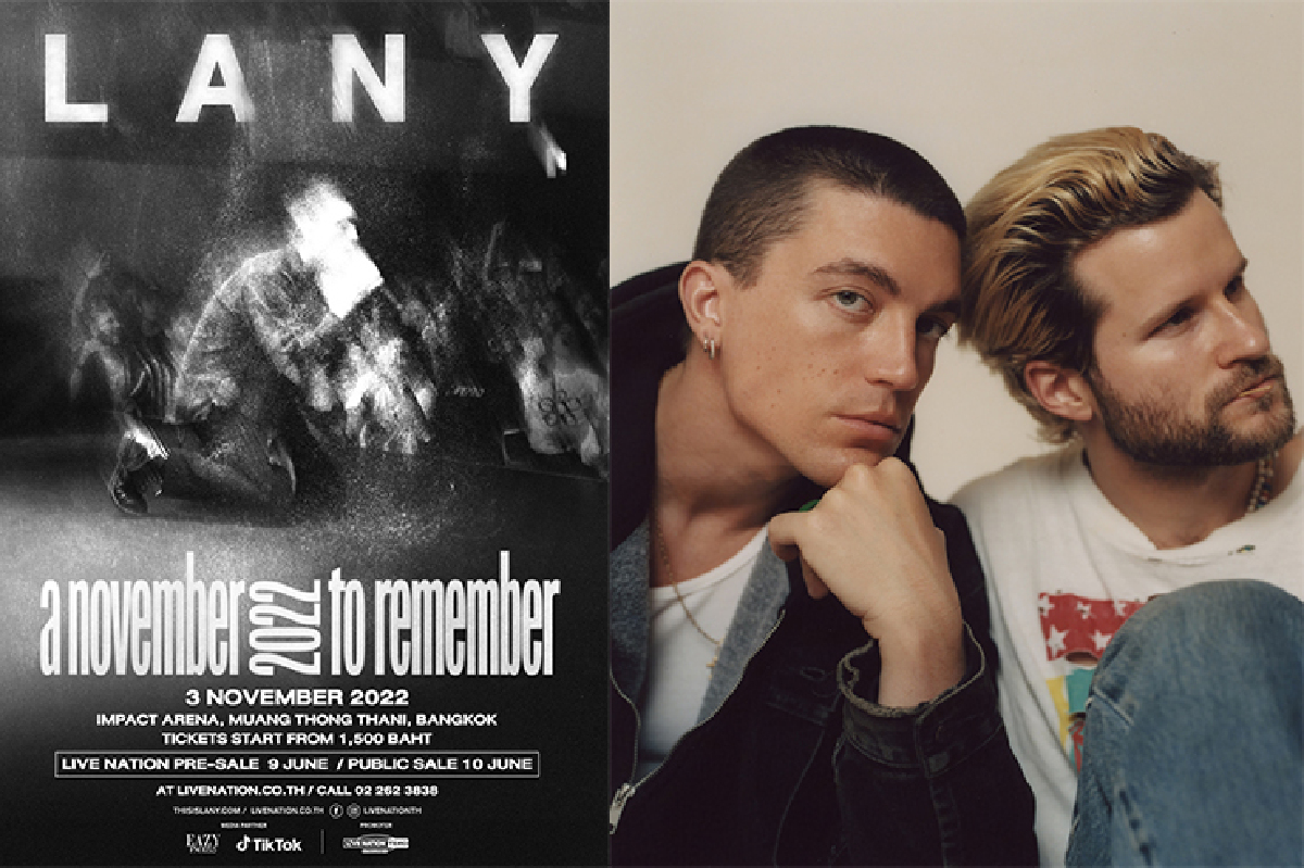 LANY ประกาศทัวร์เมืองไทย 3 พ.ย. นี้ ที่อิมแพค อารีน่า เมืองทองธานี LANY ประกาศทัวร์เมืองไทย 3 พ.ย. นี้ ที่อิมแพค อารีน่า เมืองทองธานี