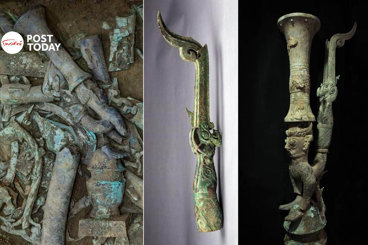 จีนต่อ ‘รูปปั้นเทพเจ้า’ รวมเป็นหนึ่ง หลังถูกแยกฝังนาน 3,000 ปี