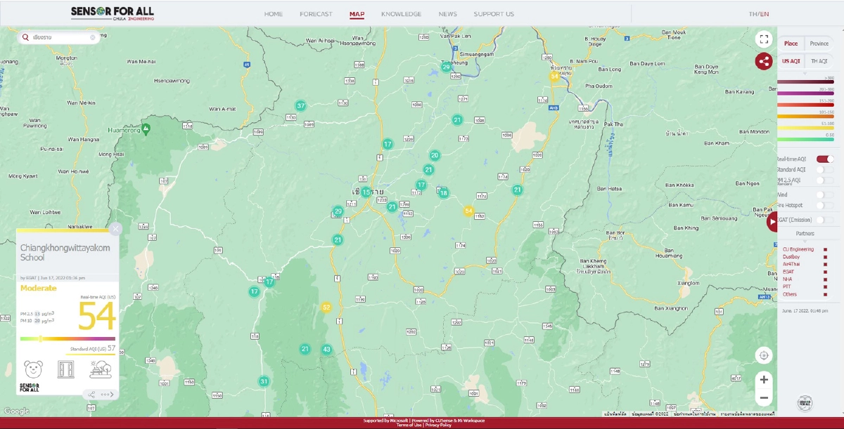 เดินหน้าพิชิตฝุ่นจิ๋วเชิงรุก รู้ทันภัยด้วย Sensor for All 
