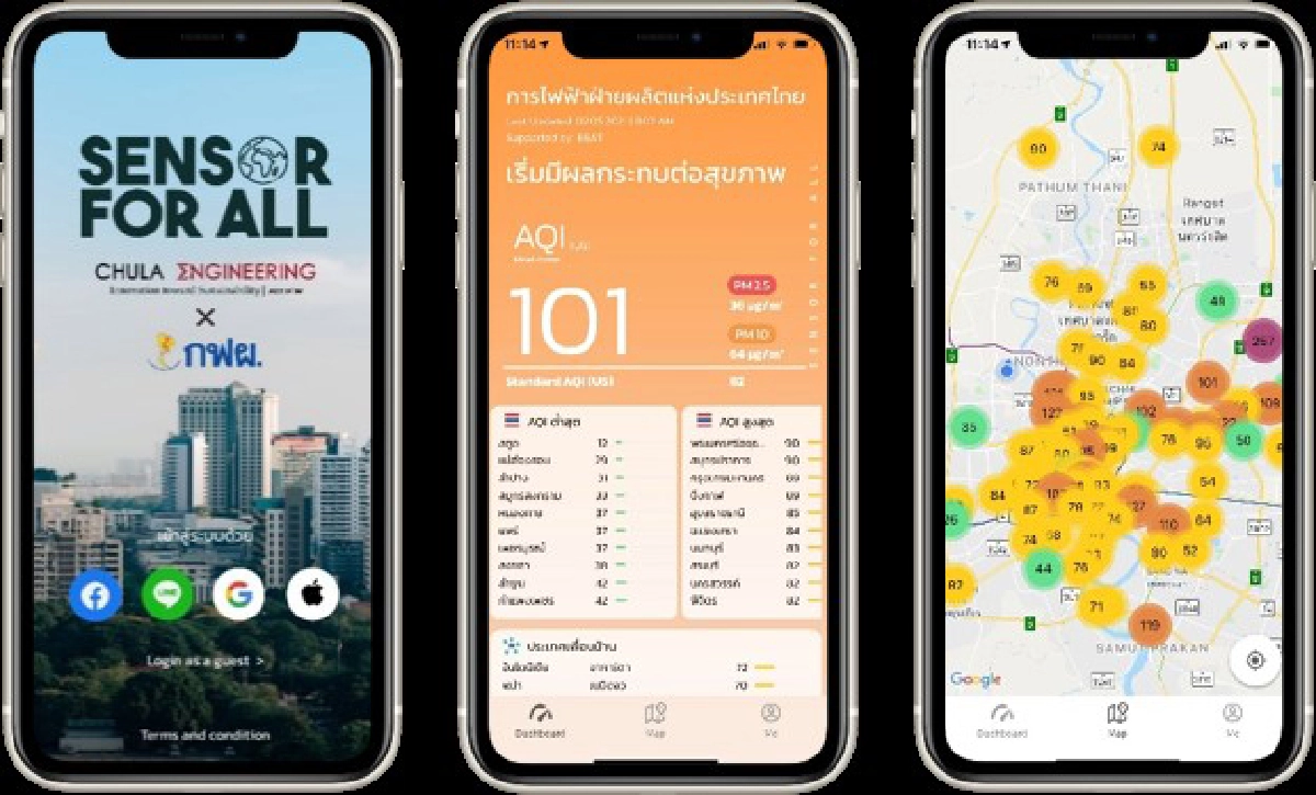 เดินหน้าพิชิตฝุ่นจิ๋วเชิงรุก รู้ทันภัยด้วย Sensor for All 