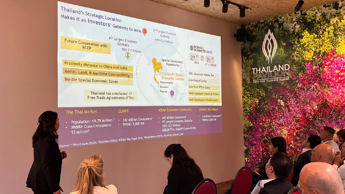 บีโอไอ จัดสัมมนาส่งเสริมลงทุนอุตฯ สมาร์ทฟาร์มมิ่งและอาหาร ที่ Floriade Expo 2022
