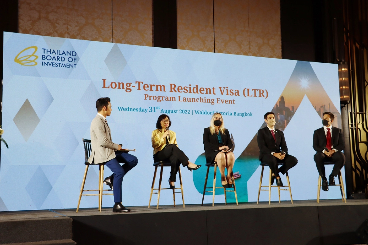 บีโอไอ เปิดตัว “LTR Visa” ย้ำไทยหมุดหมายหลักของโลก ตั้งเป้าหมายดึง 4 กลุ่มต่างชาติ 1 ล้านคน ใน 5 ปี 