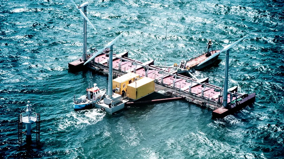 เปลี่ยนน้ำทะเลและปัสสาวะเป็นไฟฟ้าให้โคมไร้สาย