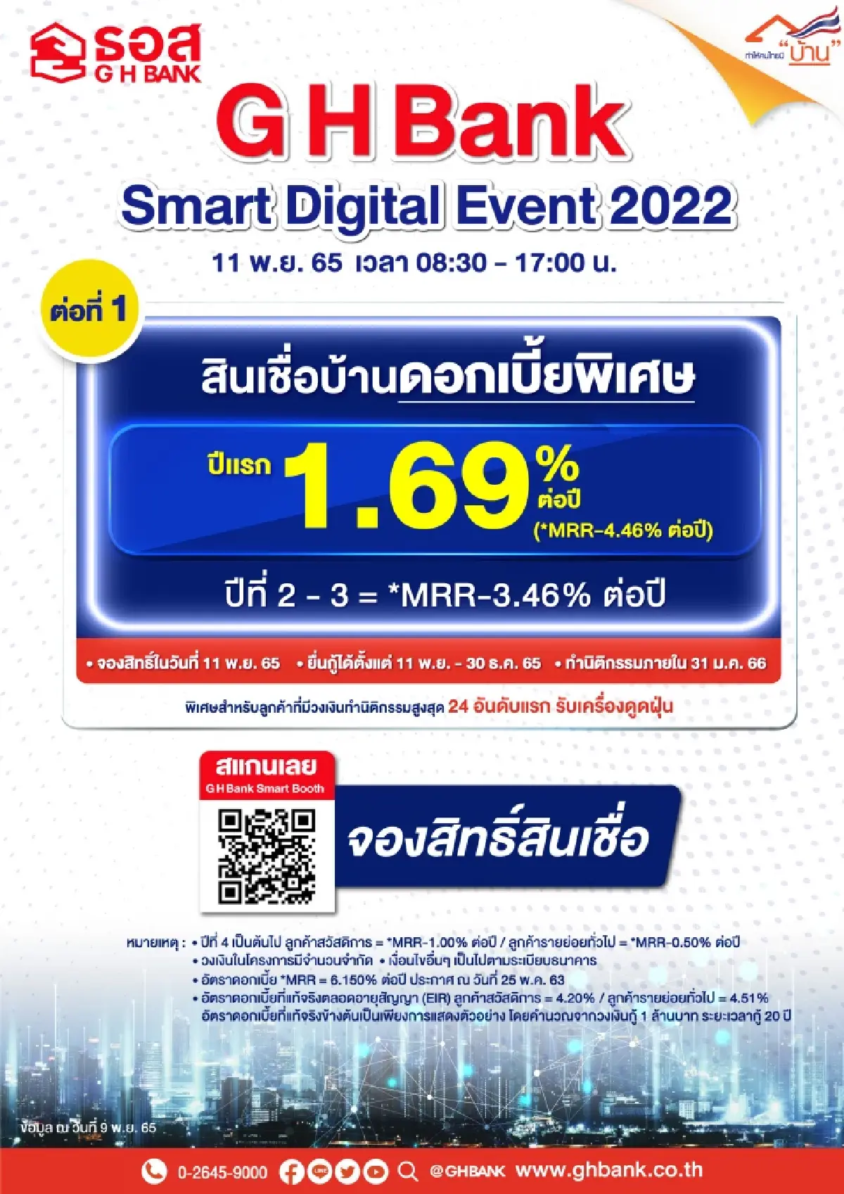 GHBank Smart Digital Event 2022 กับสินเชื่ออัตราดอกเบี้ยพิเศษ