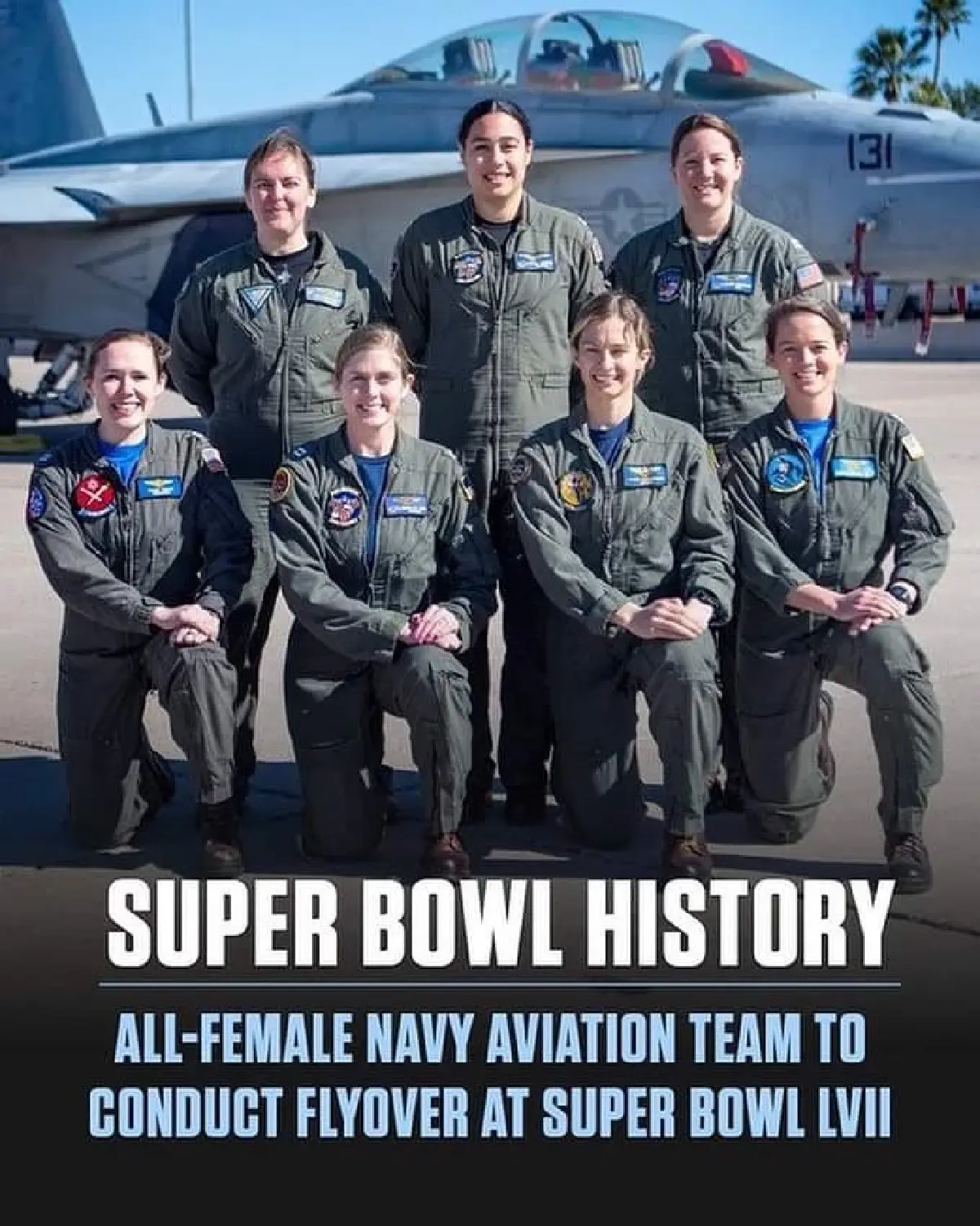 ทีมนักบินขับไล่หญิงสร้างประวัติศาสตร์ ขับเจ็ทโชว์งาน Super Bowl 2023