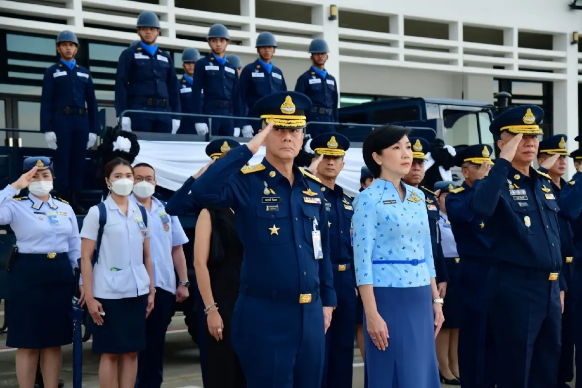 กองทัพอากาศ จัดพิธีรับร่างครูการบิน จากอุบัติเหตุเครื่องบินฝึก CT-4E