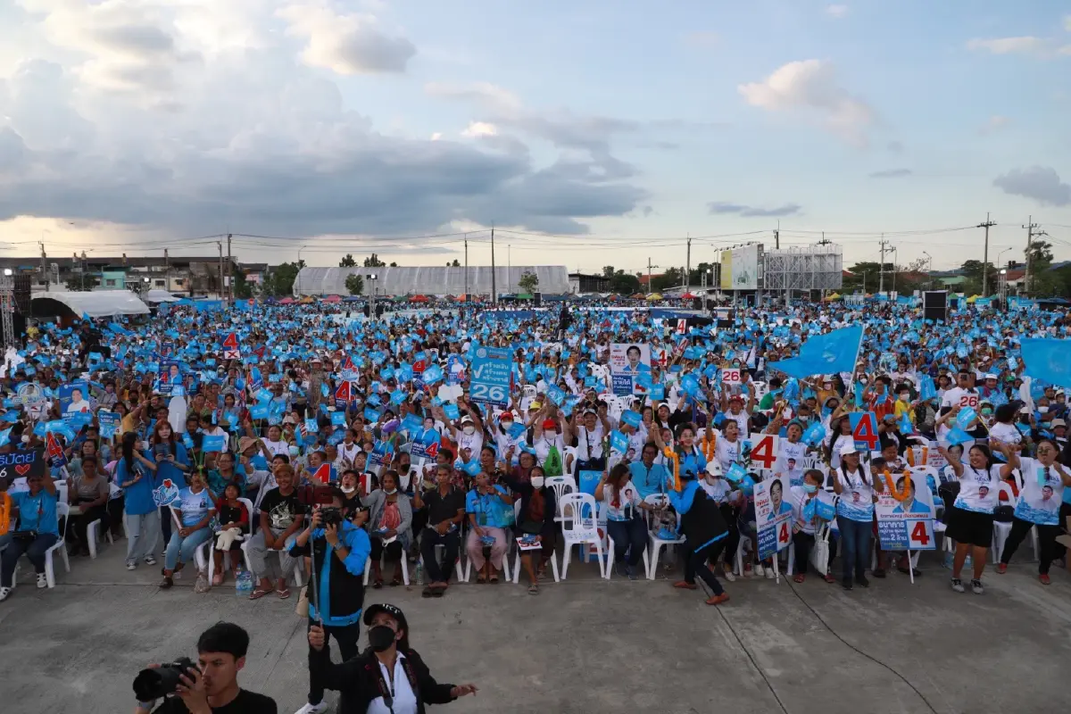 เลือกตั้ง66 : จุรินทร์ ปลุกเลือดสีฟ้าเลือกประชาธิปัตย์9เขตสงขลายกทีม