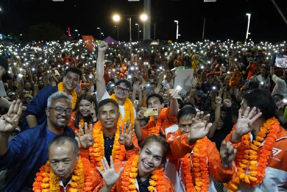 เลือกตั้ง66:โรม ขอคะแนนสุราษฎร์ฯประกาศปักธงส้ม