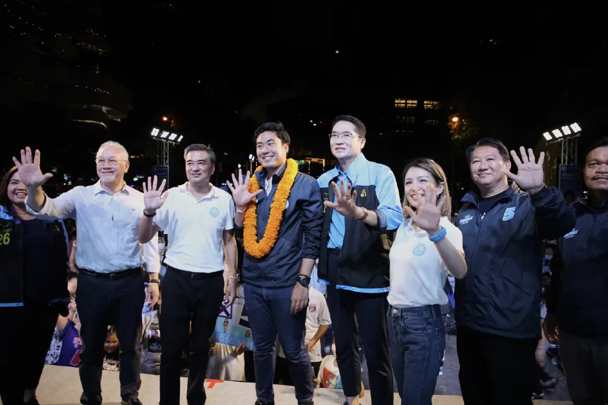 เลือกตั้ง66:"จุรินทร์"นำทัพปราศรัยลานคนเมืองขอโอกาสเป็นรัฐบาล