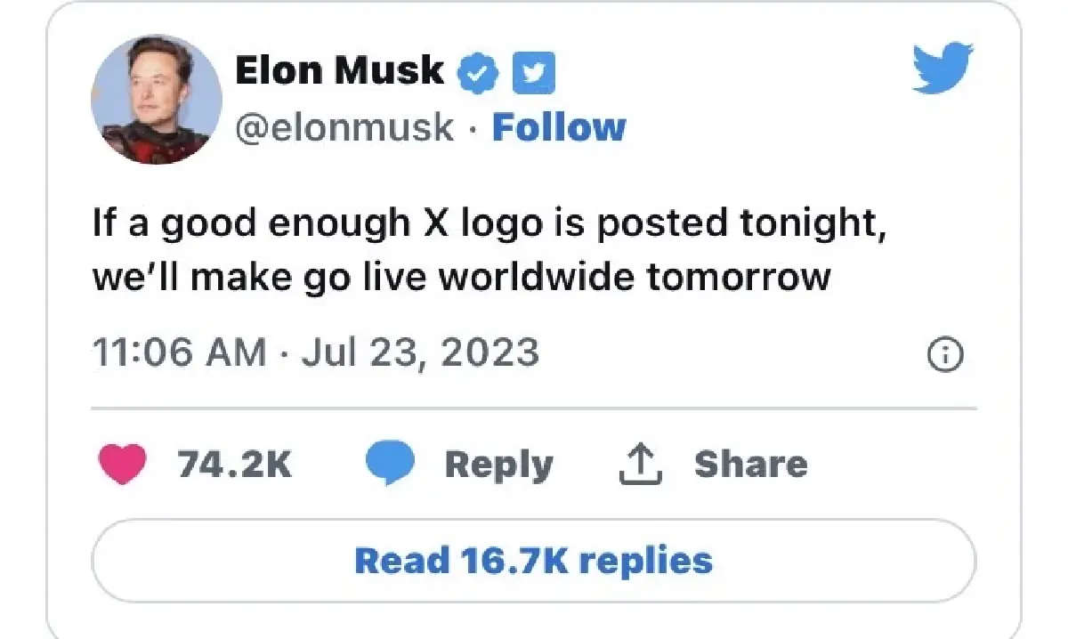 Elon Musk บอกให้ Twitter เปลี่ยนโลโก้ เตรียมบอกลานกสีฟ้า