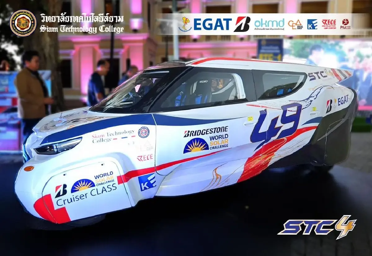 รู้จัก “Thainamic” STC-4 รถไฟฟ้าพลังแสงอาทิตย์ไทยทำ สู่การแข่งขันระดับโลก