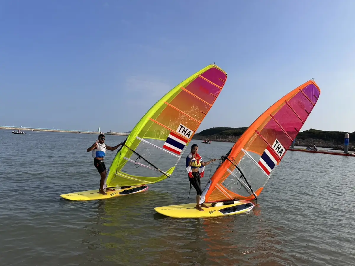 ทัพนักกีฬาไทยเก็บเพิ่มอีก 2 ทอง เอเชียนเกมส์ 2022 จากเทควันโด-วินด์เซิร์ฟ