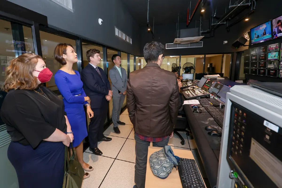 "ฉาย" พร้อมผู้บริหารเครือเนชั่นต้อนรับเจ้าหน้าที่สถานทูตสหรัฐอเมริกา