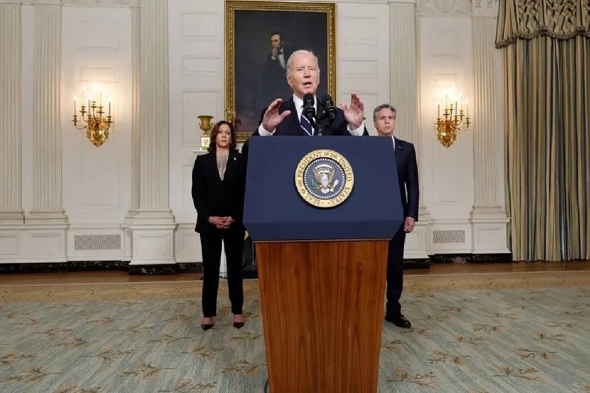 ไบเดนประณามฮามาส ลั่นอเมริกาหนุนอิสราเอล