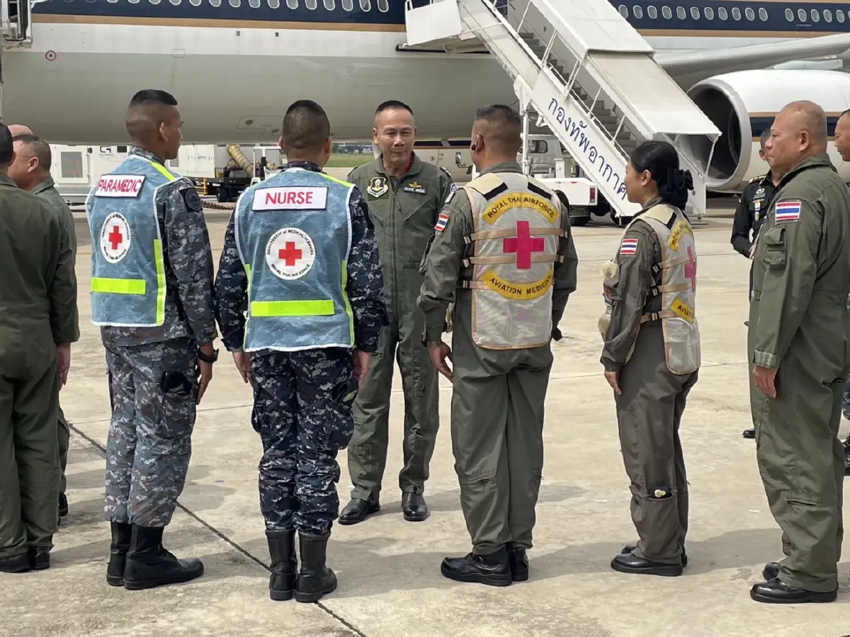 ทอ. ส่งเครื่องบินอพยพคนไทยรอบ 3 ปรับเส้นทางบินสั้นลง ลด 4 ชม.