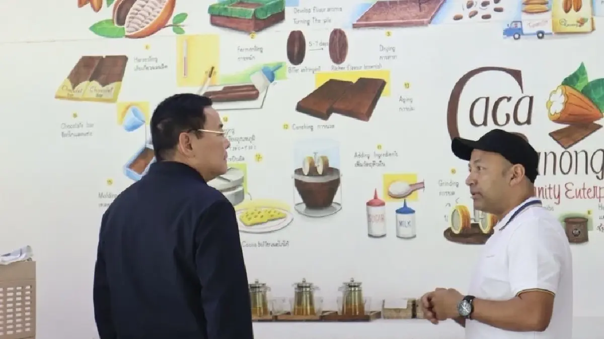 ชูวิสาหกิจชุมชนโกโก้ระนองเป็นCOCOA HUBของไทยส่งขึ้นเวทีโลก
