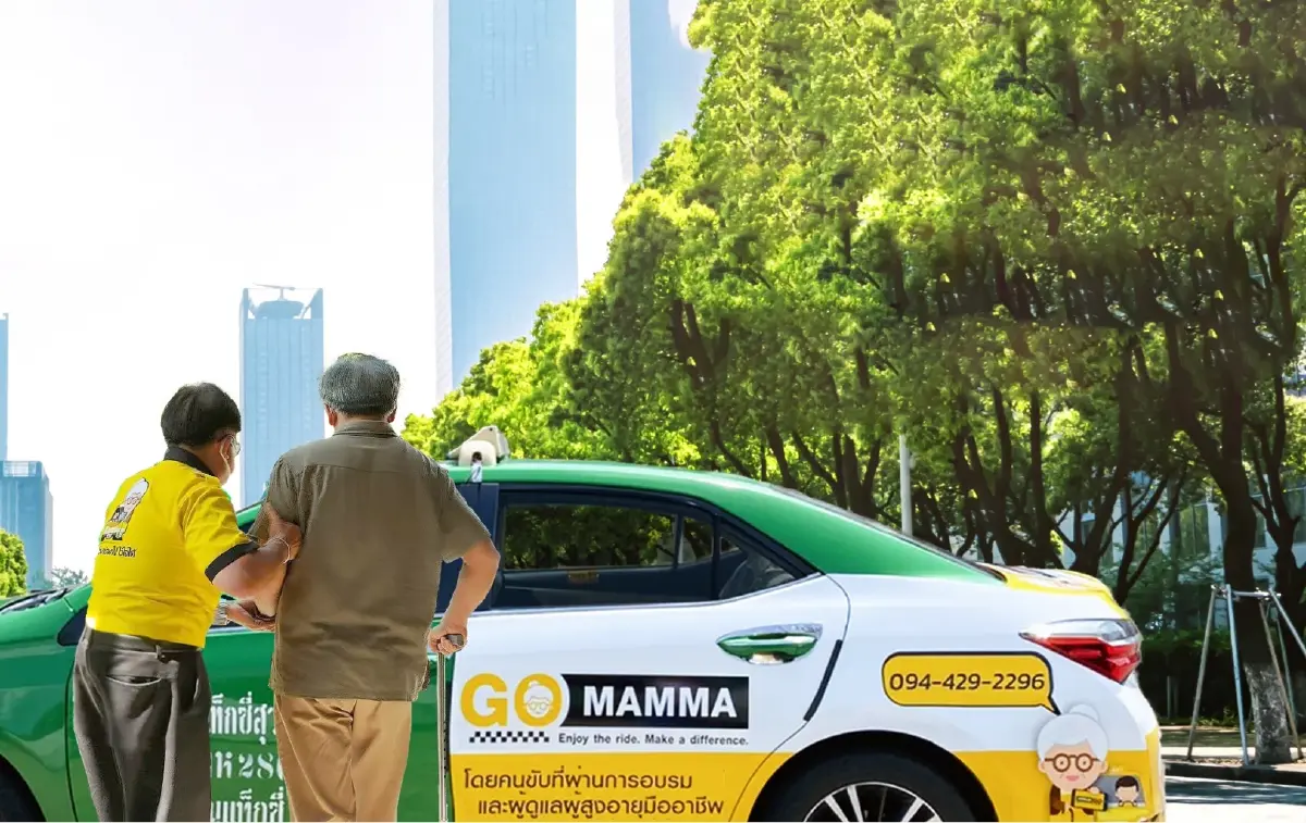 “Go MAMMA” บริการแท็กซี่รับ-ส่งผู้สูงวัย เรียกคืนรอยยิ้มวัยเก๋า ให้ใช้ชีวิตนอกบ้านได้อีกครั้ง