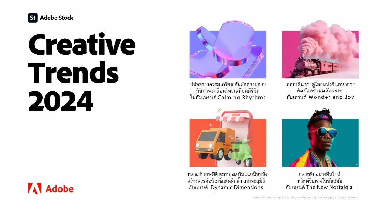 Adobe เปิดเทรนด์ครีเอทีฟและแรงบันดาลใจสร้างสรรค์แห่งปี 2567