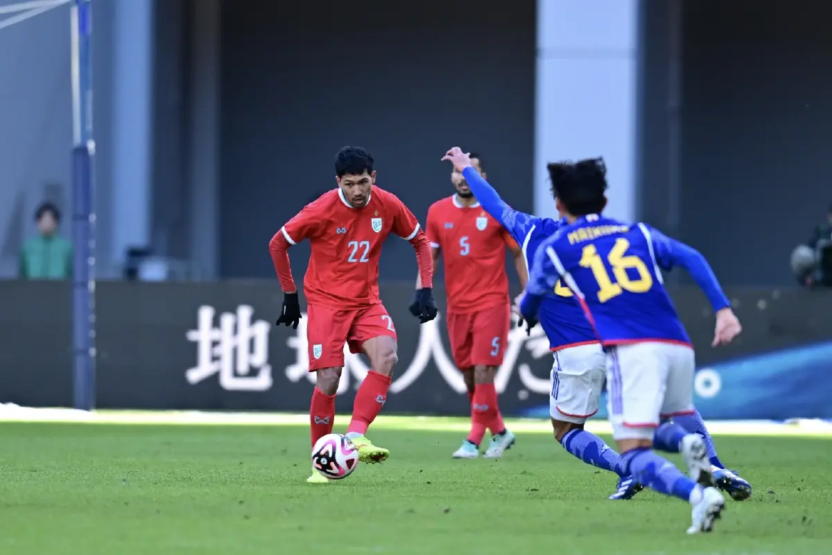 ต้านไม่อยู่ ! ทีมชาติไทย แพ้ ญี่ปุ่น 5-0  ฟุตบอลอุ่นเครื่องฟีฟ่า เดย์