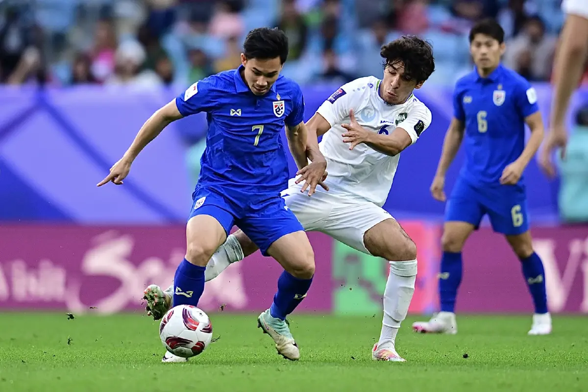 หยุดแค่รอบ 16 ทีม ! "ช้างศึก" ทีมชาติไทย แพ้ 1-2 อุซเบกิซสถาน เอเชียน คัพ 2023