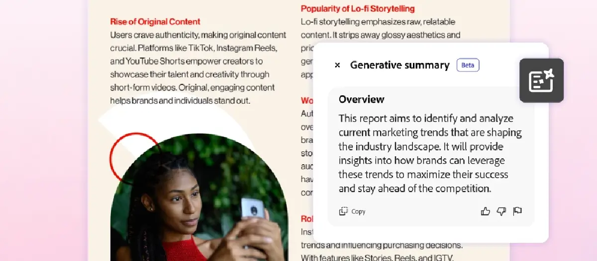 อะโดบีนำ AI แบบสนทนามาใช้กับ PDF “หลายล้านล้านไฟล์”