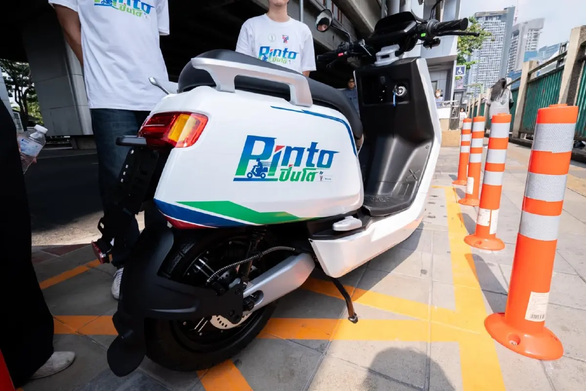 “ปิ่นโต” รถมอเตอร์ไซค์ EV เปิดโอกาสวินมอเตอร์ไซค์เช่าซื้อ รับส่งผู้โดยสารตามแนว BTS
