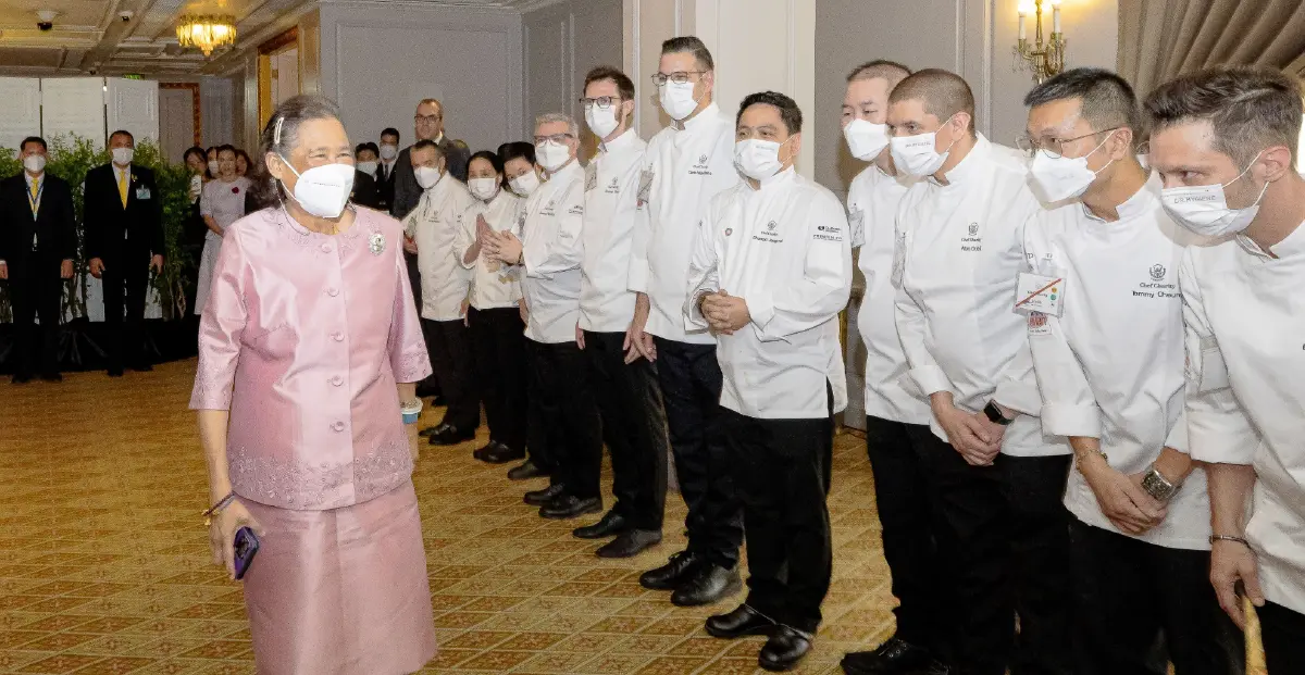 สมเด็จพระกนิษฐาธิราชเจ้า กรมสมเด็จพระเทพรัตนราชสุดาฯ สยามบรมราชกุมารี เสด็จพระราชดำเนินไปในการจัดงาน Bangkok Chef Charity 2024