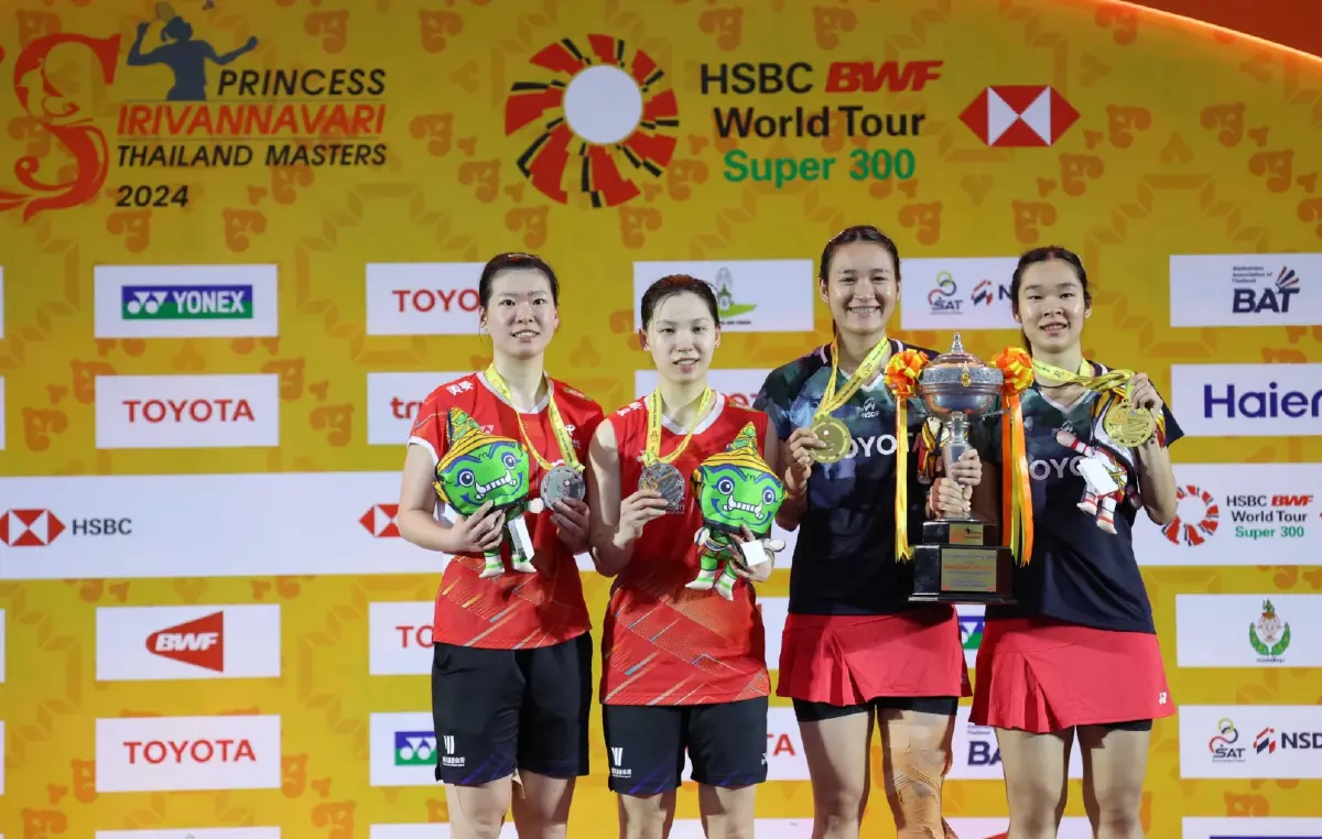 กองเชียร์ไทยสะใจ ! "อันนา-มูนา" ตบสาวจีน แชมป์แบดมินตันไทยแลนด์ มาสเตอร์ส