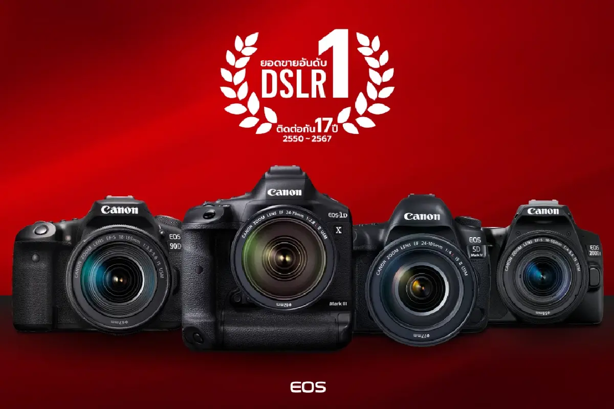 "แคนนอน" แชมป์ตลาดกล้อง DSLR   ในเมืองไทยต่อเนื่อง 17 ปี