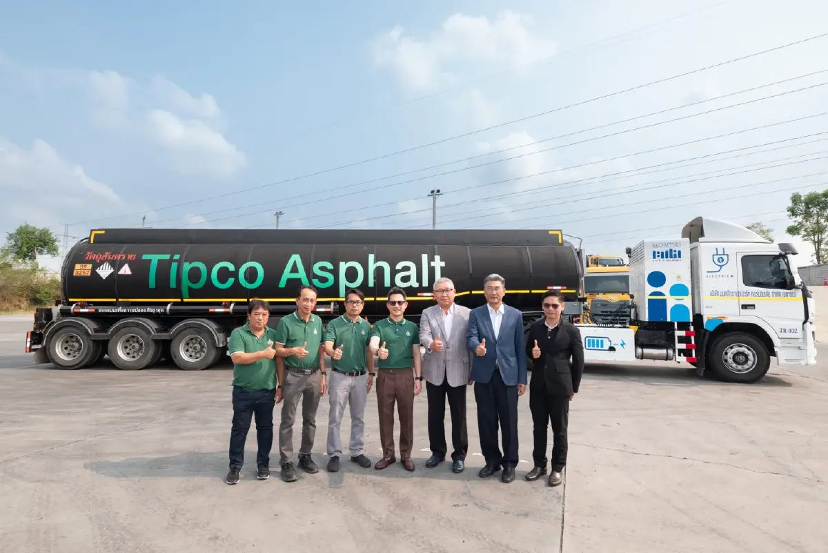 NEX- ทิปโก้แอสฟัลท์ นำร่องระบบขนส่ง Green Logistics รถหัวลากไฟฟ้า EV Tractor