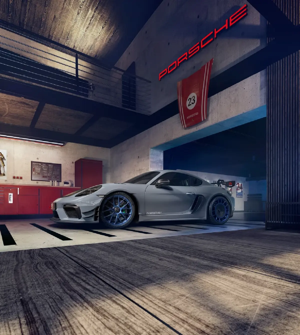 ปอร์เช่  718 Cayman GT4 RS Manthey เพิ่มแอโรไดนามิก 200 กิโลเมตร/ ชั่วโมง