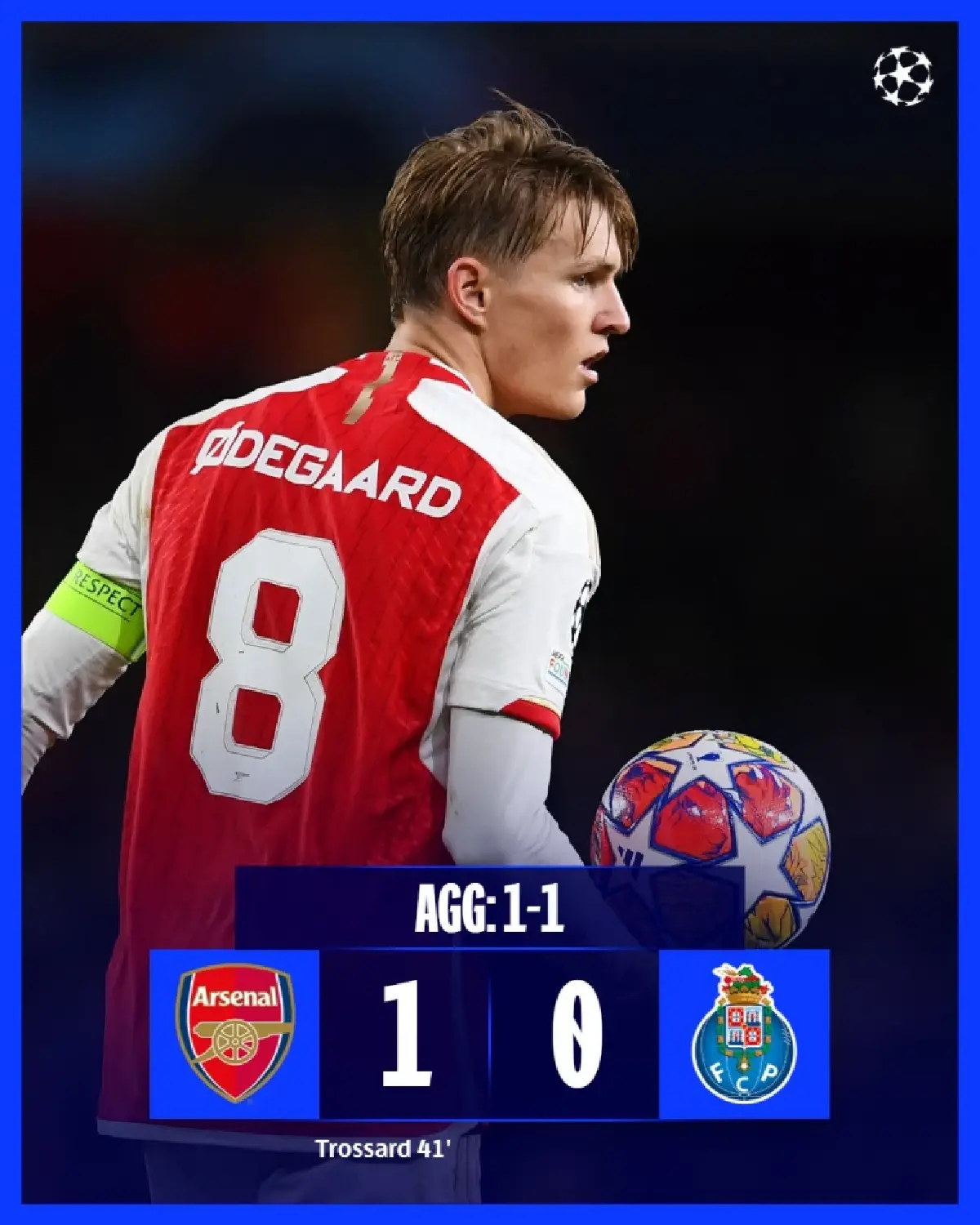 อาร์เซนอล แม่นโทษชนะปอร์โต้ เข้ารอบ 8 ทีม แชมเปียนส์ลีก