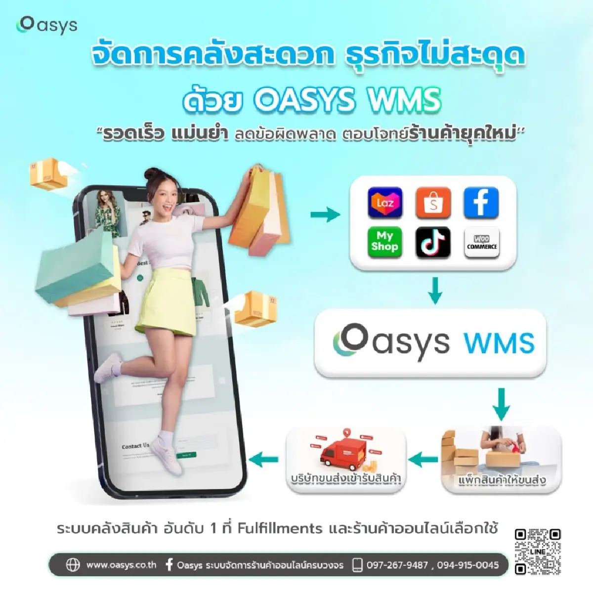 Oasys WMS ระบบคลังสินค้ายุคใหม่ช่วยร้านค้าออนไลน์และธุรกิจคลังสินค้า