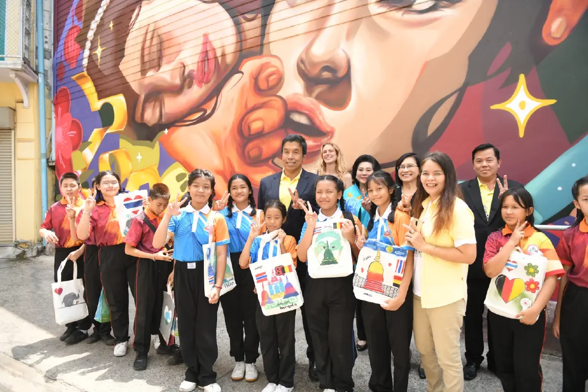 เปลี่ยนถนนเป็นห้องแสดงศิลปะกลางแจ้ง ฉลองสัมพันธ์ 155 ปี ไทย-เบลเยียม