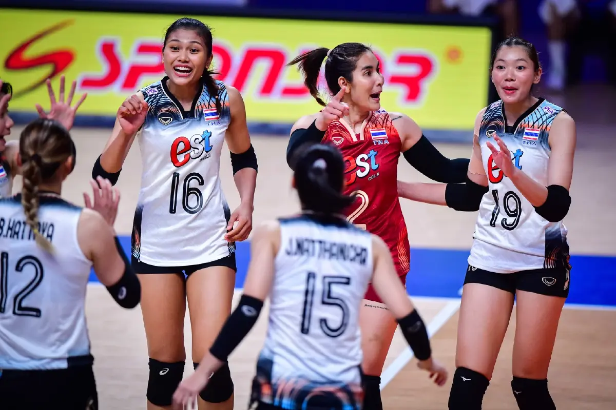 ผลวอลเลย์บอลหญิง เนชั่นส์ ลีก 2024  นักตบสาวไทย ชนะ ฝรั่งเศส 3-2 เซต