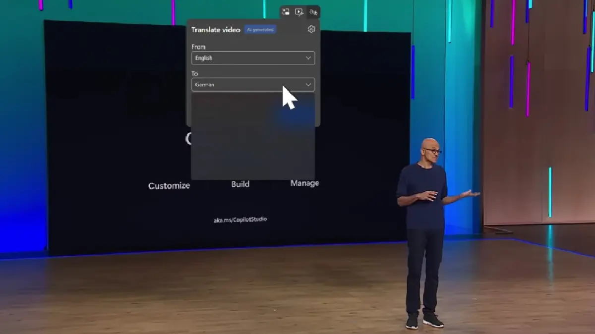 Microsoft ปล่อยฟีเจอร์แปลวิดีโอแบบเรียลไทม์ด้วยขุมกำลังจาก AI