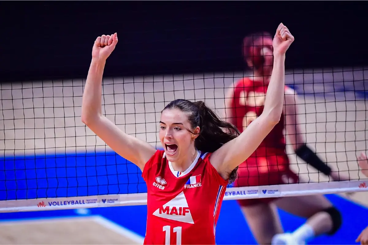 ผลวอลเลย์บอลหญิง เนชั่นส์ ลีก 2024  นักตบสาวไทย ชนะ ฝรั่งเศส 3-2 เซต