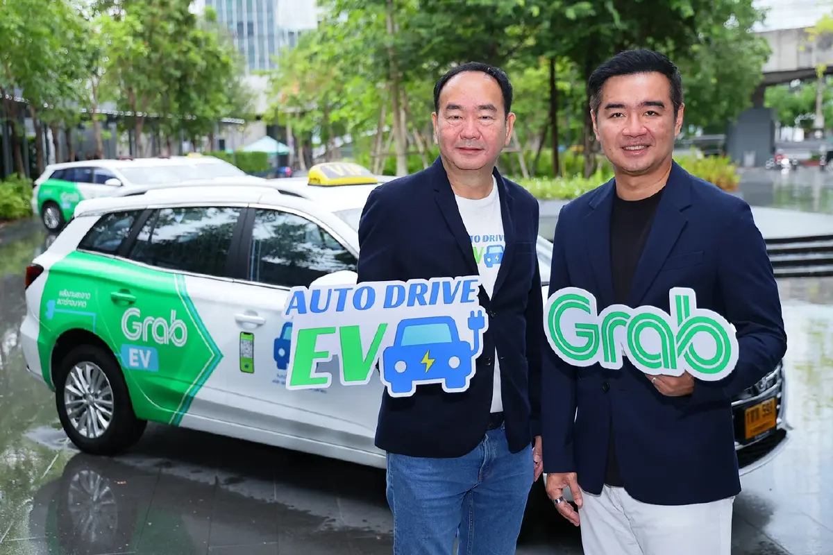 ‘ออโต้ ไดรฟ์ อีวี’ จับมือ ‘แกร็บ’ให้เช่า "แท็กซี่ EV" เริ่มต้นวันละ 820 บาท