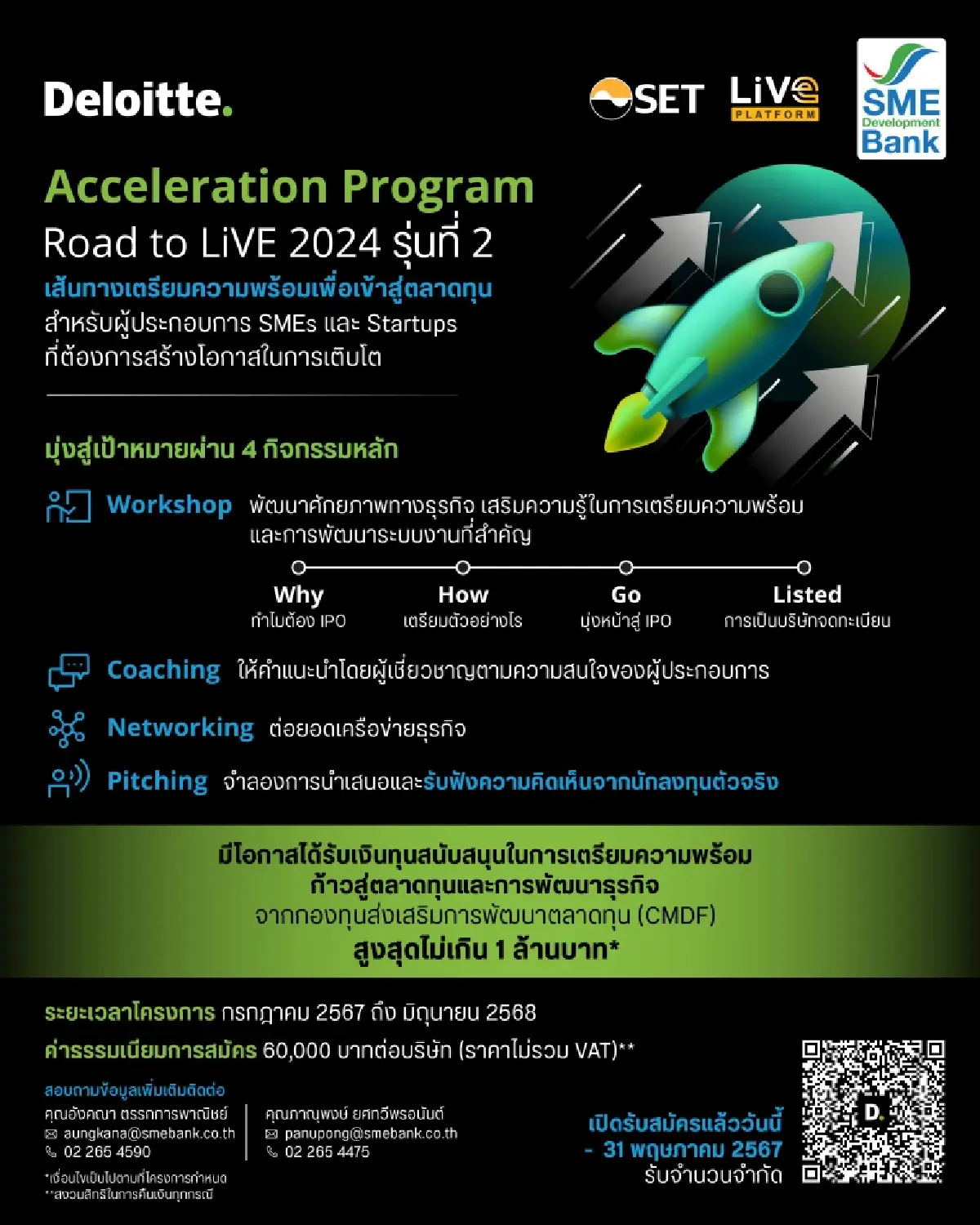 ดีลอยท์-SME D BANK จัดโครงการปั้น SMEs-Startups ก้าวสู่ตลาดทุนปีที่ 2