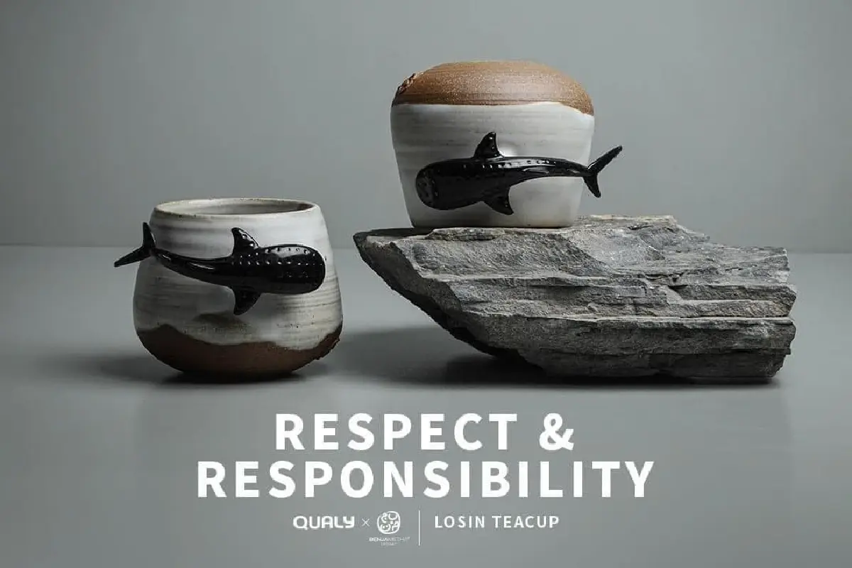 รู้จัก  Losin ถ้วยชาเซรามิค ปัตตานี ผสาน วัสดุรีไซเคิลจากซากแหอวน