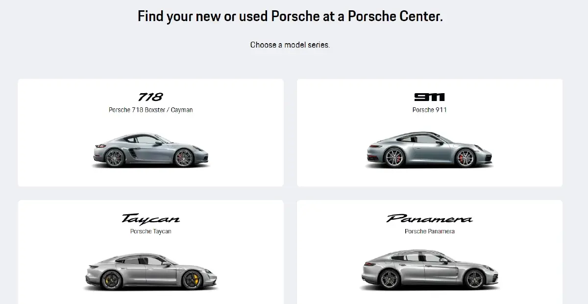 Porsche Finder แพลตฟอร์มซื้อรถสปอร์ตปอร์เช่ในคลิกเดียว
