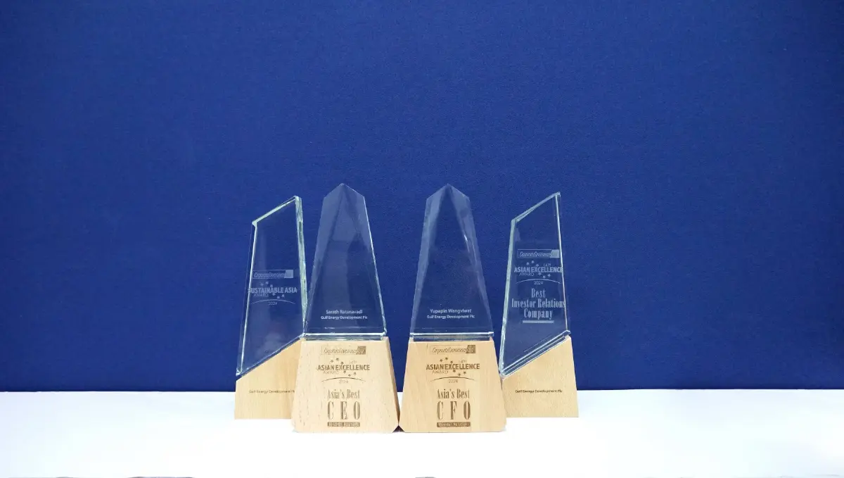 GULF คว้า 4 รางวัลจากงาน Asian Excellence Awards 2024 ครั้งที่ 14