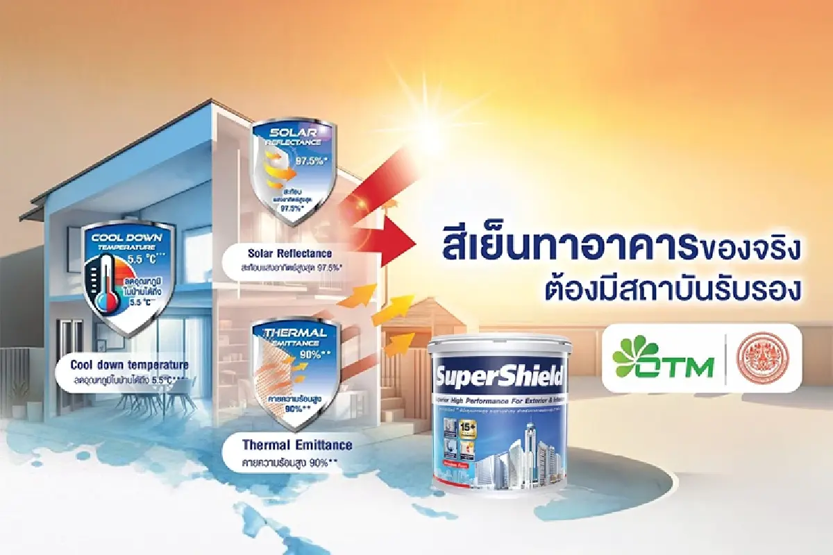 TOA เดินหน้า Net Zero ด้วยนวัตกรรมสีบ้านเย็น ‘SuperShield’ ตอกย้ำพันธกิจ Green Mission