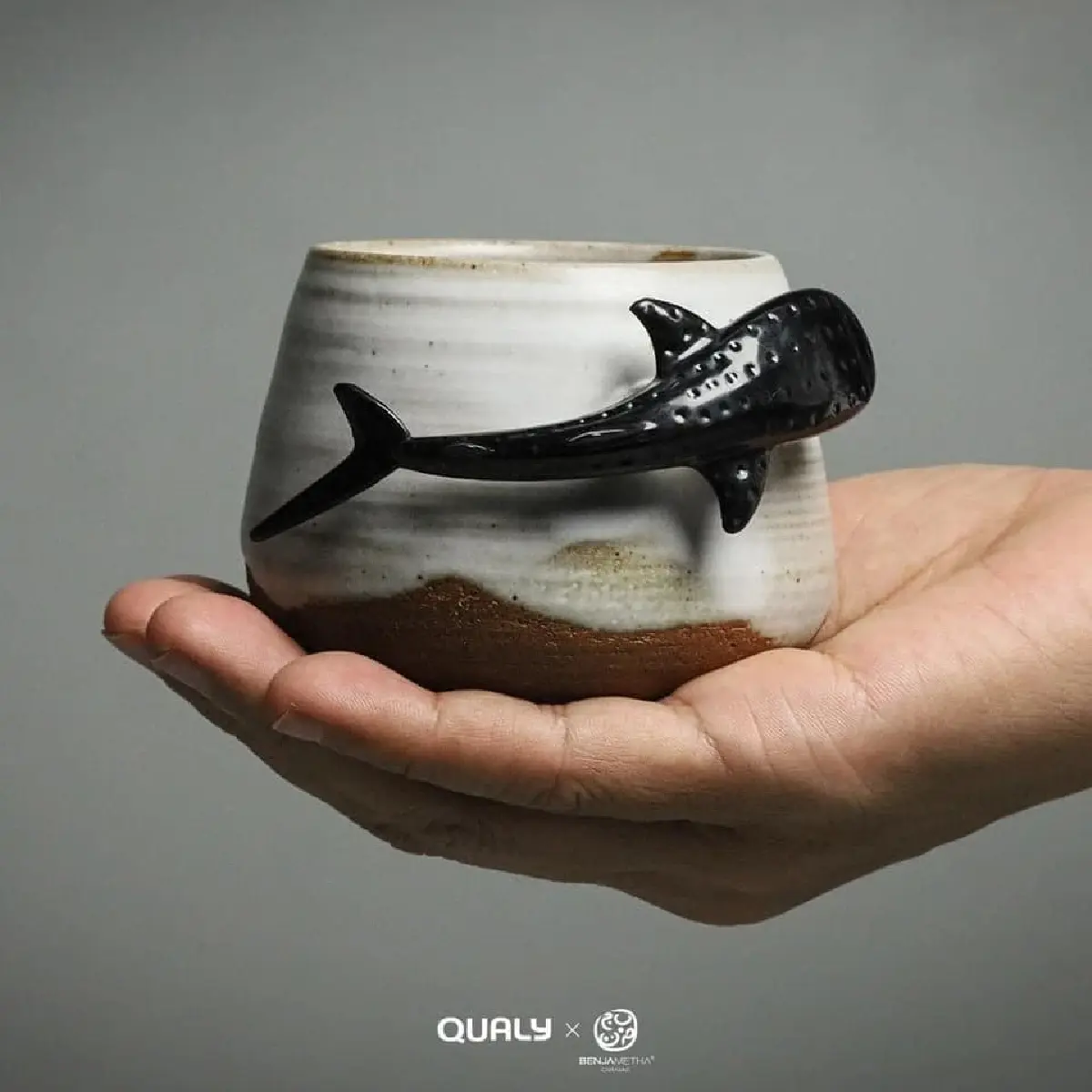 รู้จัก  Losin ถ้วยชาเซรามิค ปัตตานี ผสาน วัสดุรีไซเคิลจากซากแหอวน