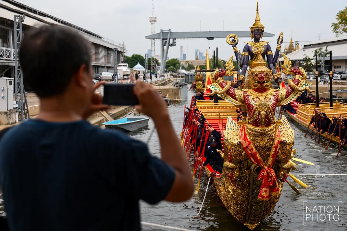 เปิดกำหนดการ ฝึกซ้อมฝีพาย ขบวนพยุหยาตราทางชลมารค