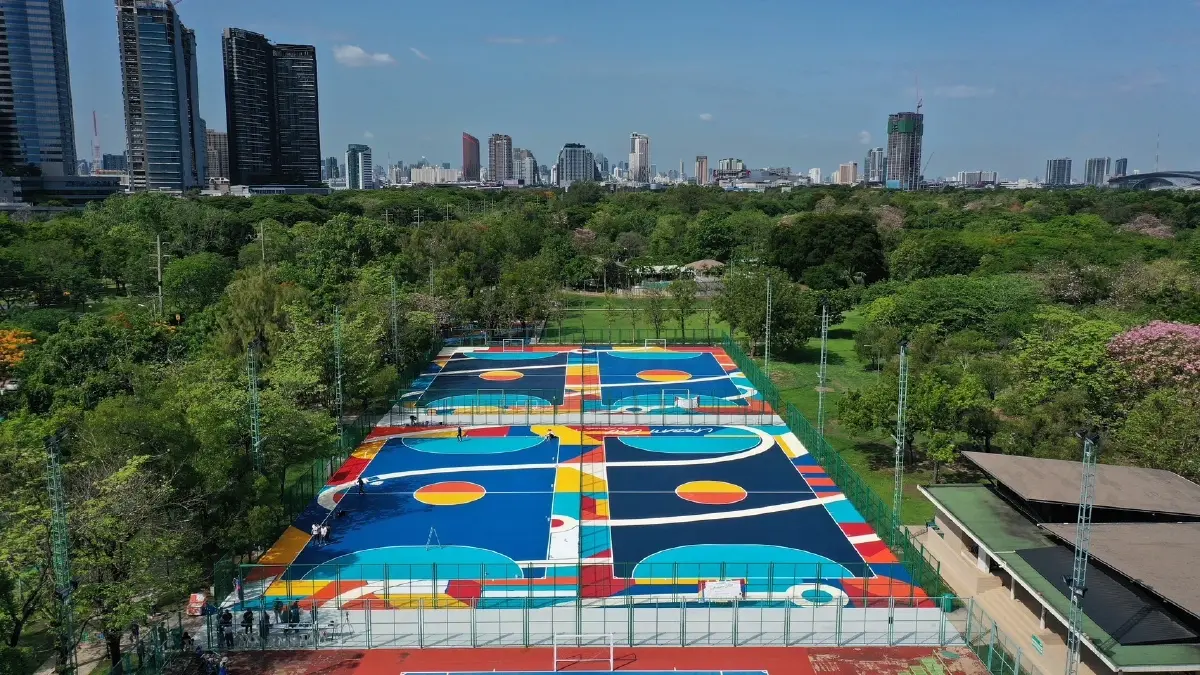 เปิดแนวคิด เมืองสุขภาพ มีพลังชีวิต สะท้อนผ่านสนามฟุตซอลที่สวนรถไฟ