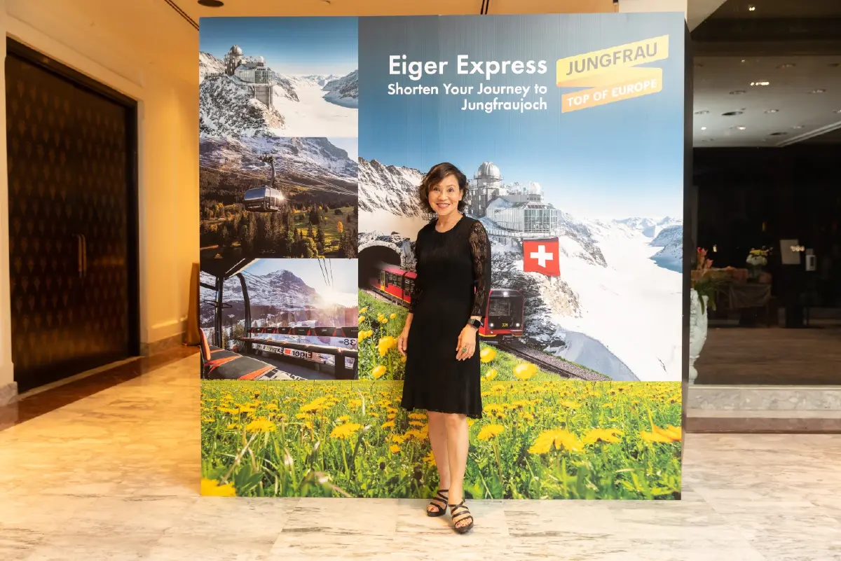 คุณเพ็ญ ติยะวรากุล ผู้แทนประจำประเทศไทยและเอเชียตะวันออกเฉียงใต้ การรถไฟยุงเฟรา (Jungfrau Railway)