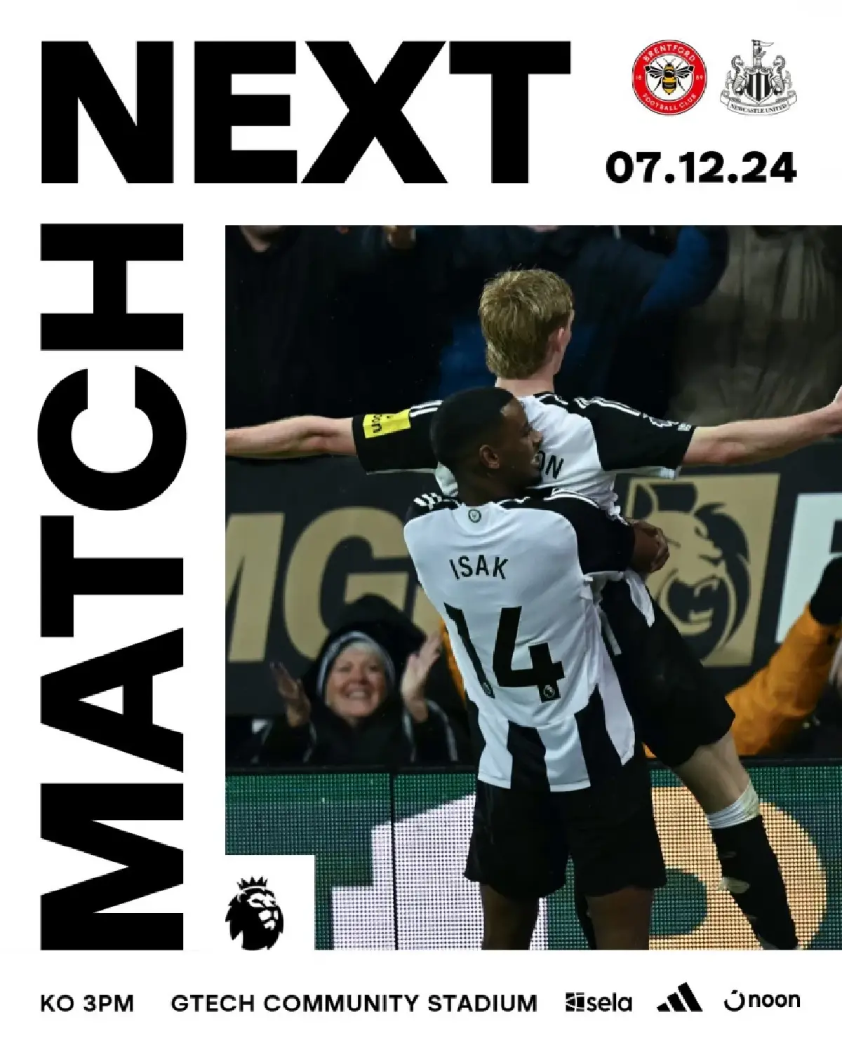 LIVE ดูบอลสด ถ่ายทอดสด พรีเมียร์ลีก เบรนท์ฟอร์ด VS นิวคาสเซิ่ล วันที่ 7 ธ.ค. 67
